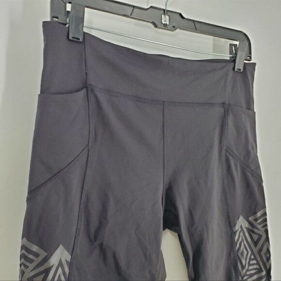 Lululemon Inkwell Reflective Stash It Crop Leggings 4 - Picture 5 of 7